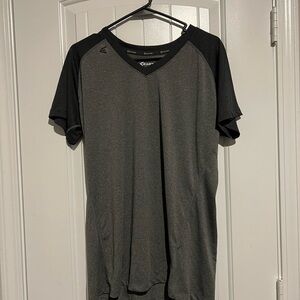 Easton Men's Gray and Black Short Sleeve Tee